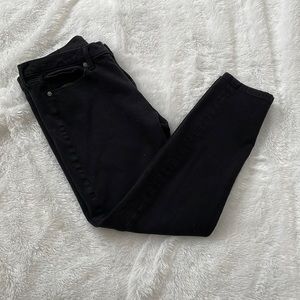 Banana republic black skinny jeans, size 30